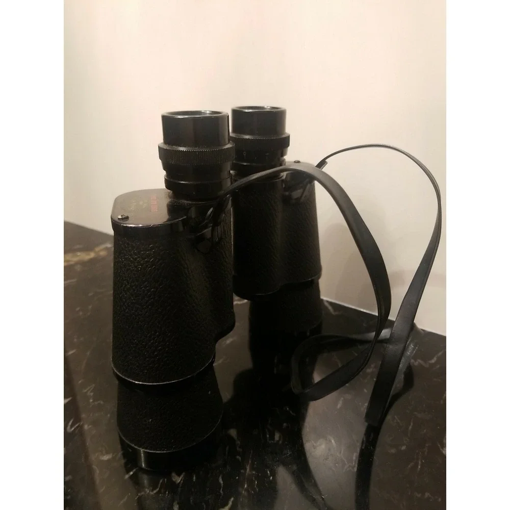 Vintage 60s SCOTTY-ROSS 6950 BINOCULARS 7x50 Stereo Blue Coated Made in JAPAN